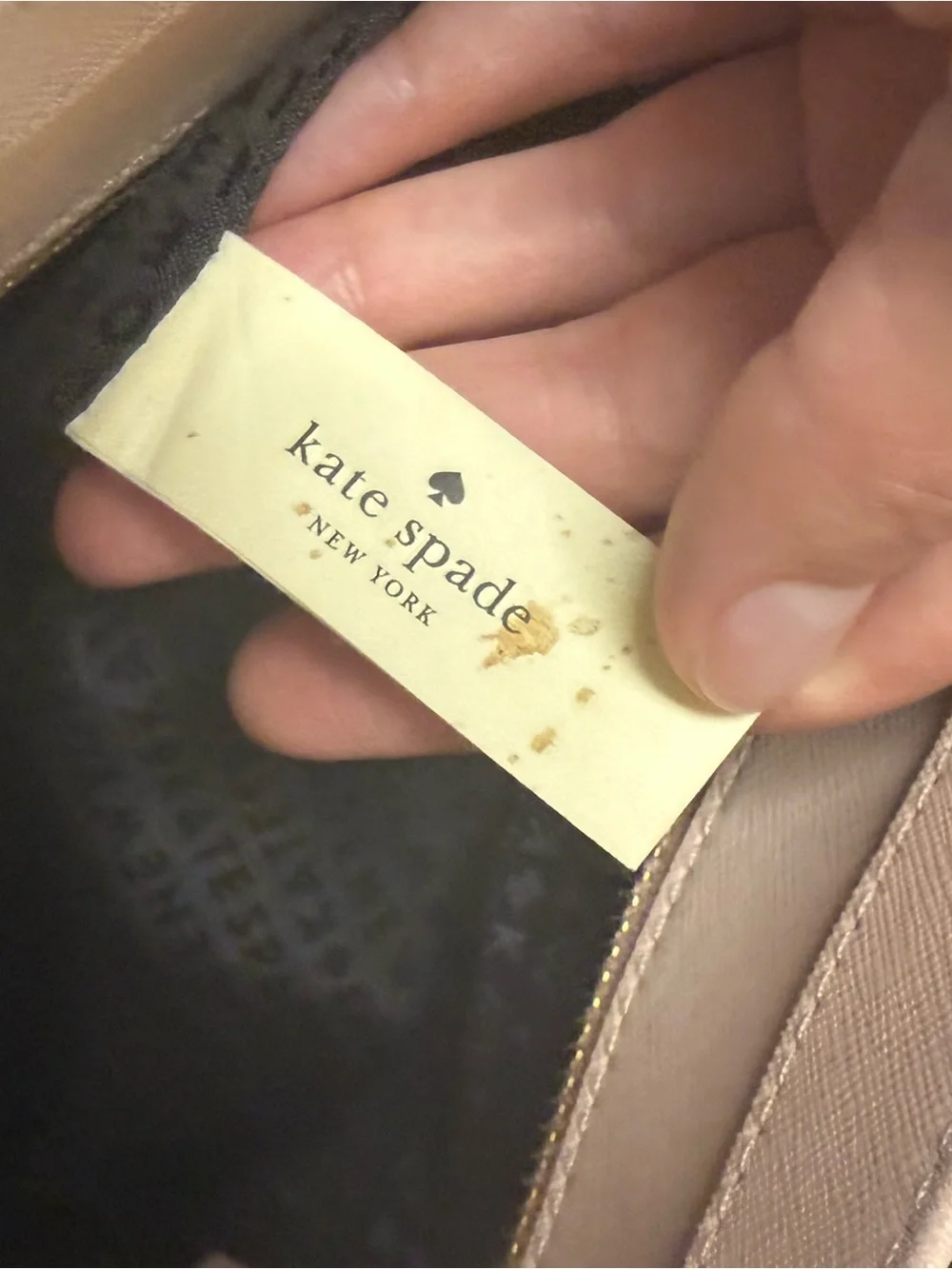 Kate Spade | Blush Pink & Black Tote Bag with Matching Wallet